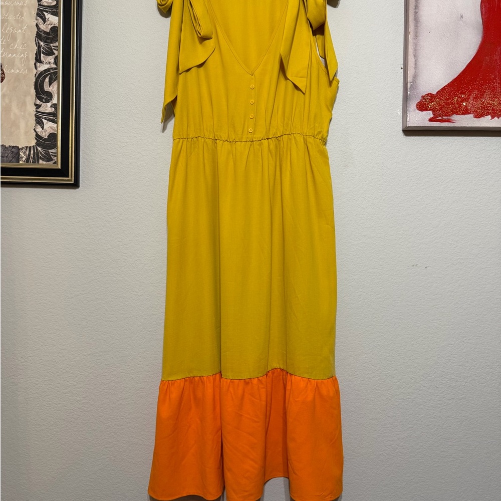 SHEIN Vibrant Colorblock maxi Dress